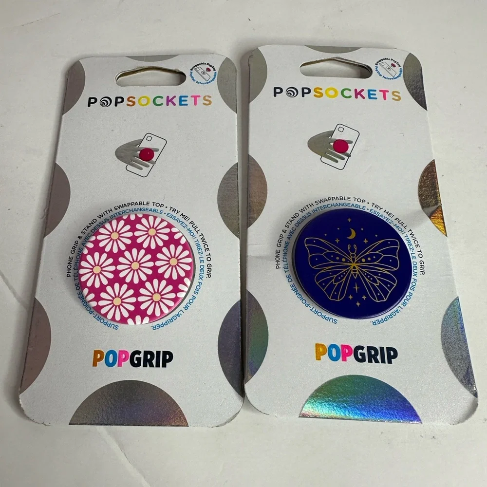 NWT lot 2 PopSockets Sticky Cell Phone Mounts and Holders